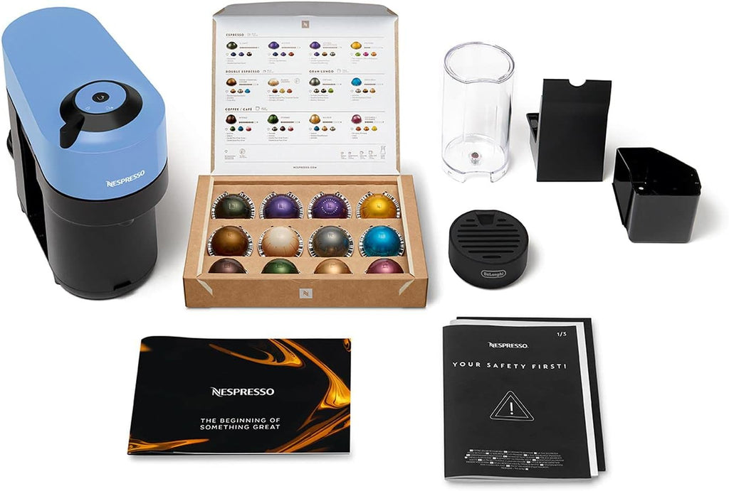 De'Longhi Nespresso Capsule Coffee Machine, Single-Serve Pod Coffee Machine, with Nespresso Starter Pack