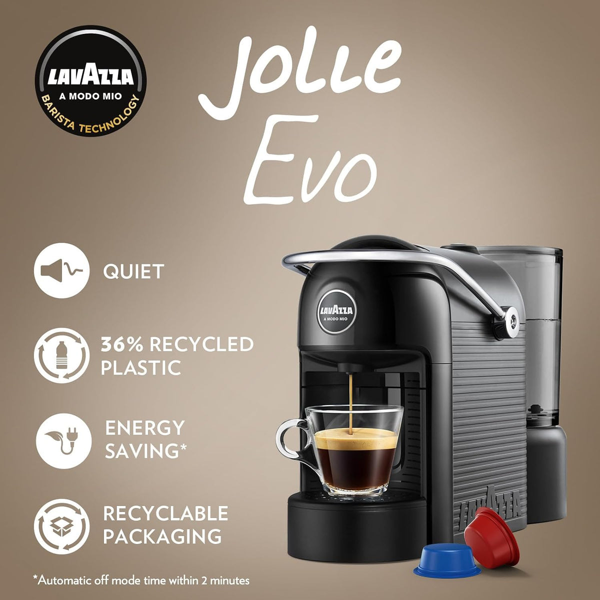 Lavazza Pod Espresso Cappuccino Coffee Machine With BONUS 64 Capsules