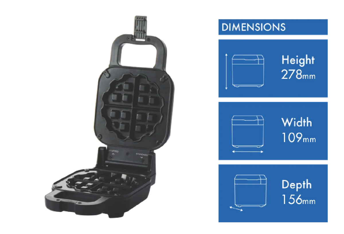 Durapres Non-Stick Waffle Breakfast Press