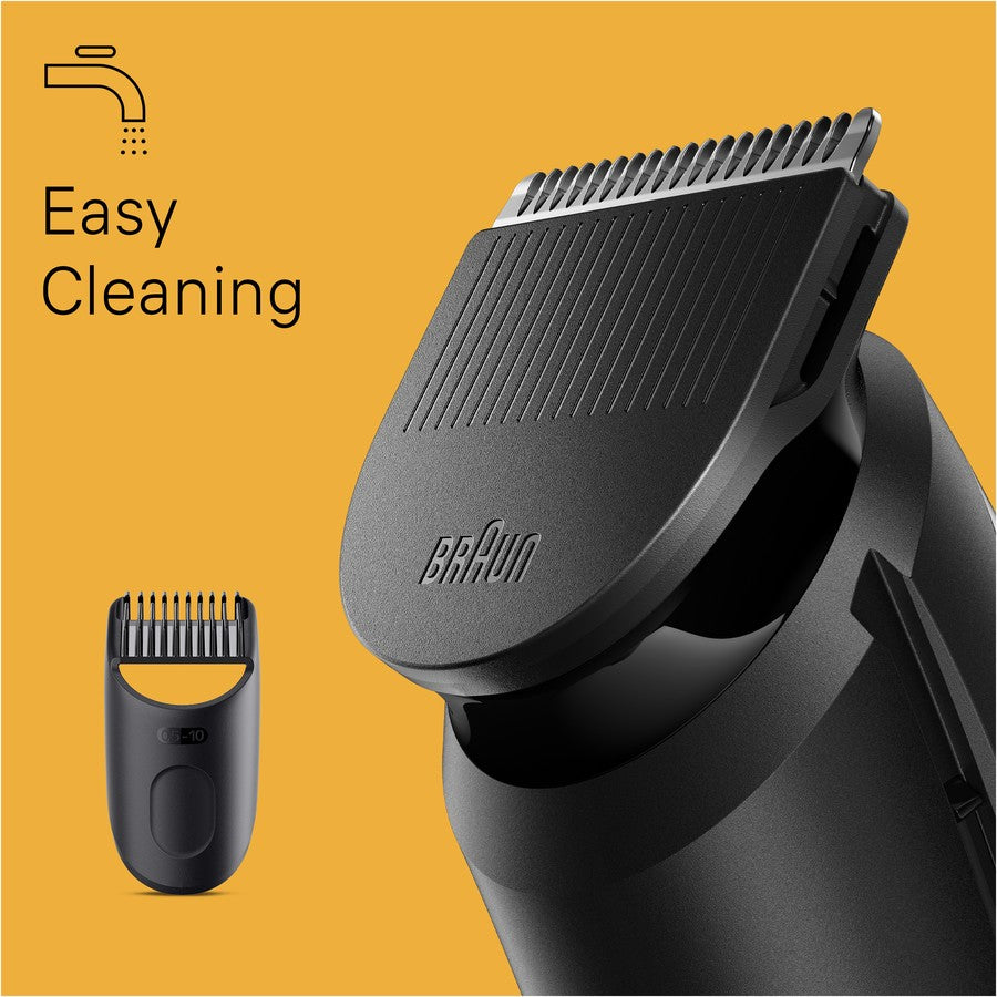 Braun Beard Trimmer Shaver Facial Shaving, Cordless Washable Head