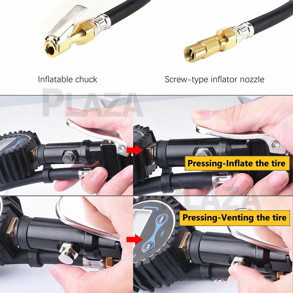 LCD Digital Tyre Pressure Gauge Checker for Car Truck Motorcycles and Bicycles