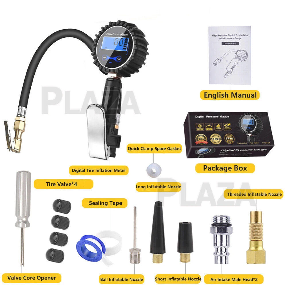 LCD Digital Tyre Pressure Gauge Checker for Car Truck Motorcycles and Bicycles