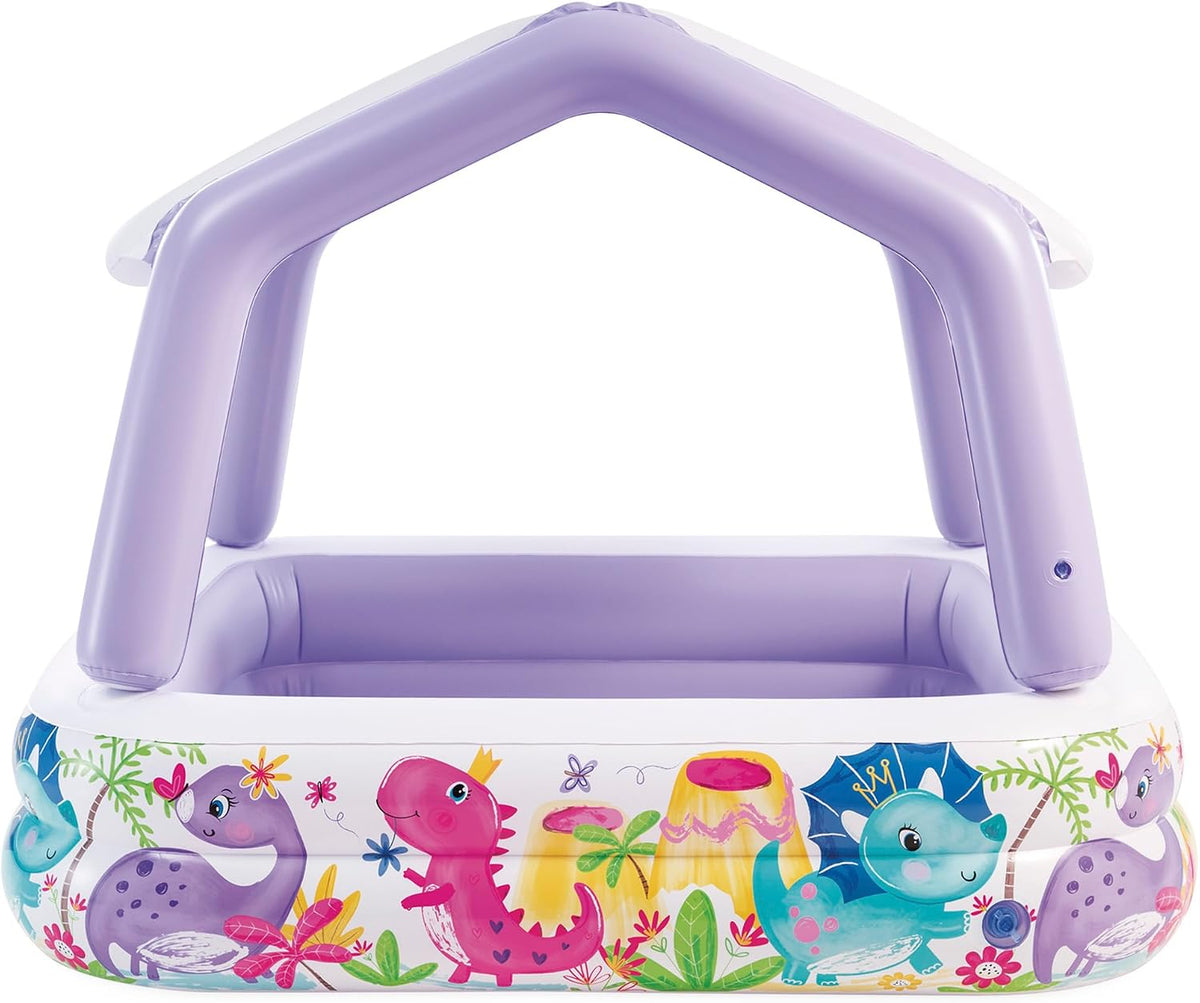 Intex Removable Sun Shade Inflatable Swimming Pool With Dinosaur