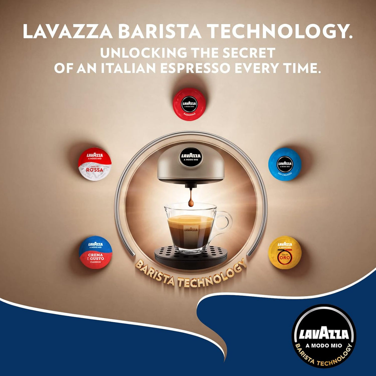 Lavazza Pod Espresso Cappuccino Coffee Machine With BONUS 64 Capsules