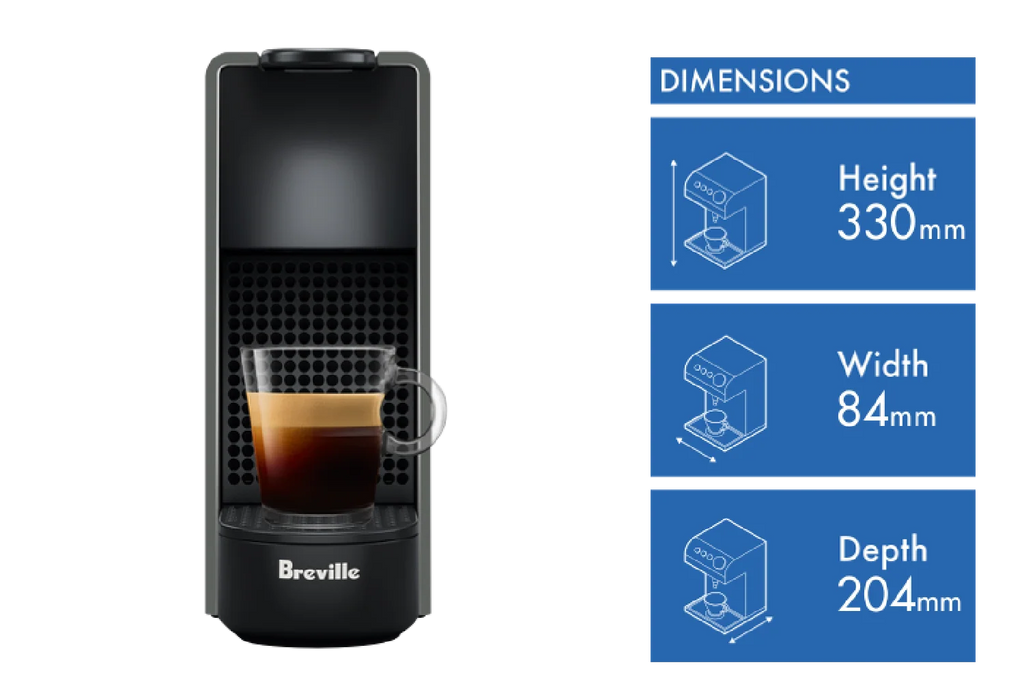 Nespresso Mini Capsule Coffee Machine | 19 Bar Espresso Lungo Pod Machine
