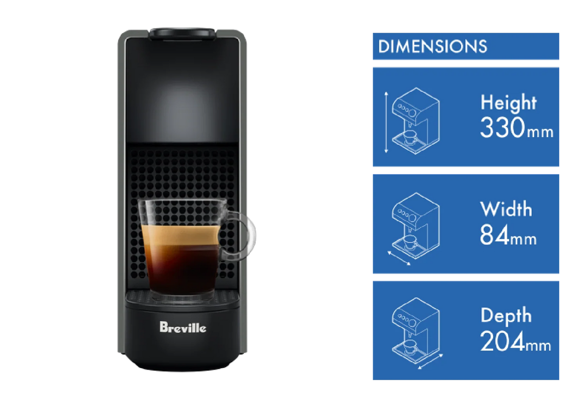 Nespresso Mini Capsule Coffee Machine | 19 Bar Espresso Lungo Pod Machine