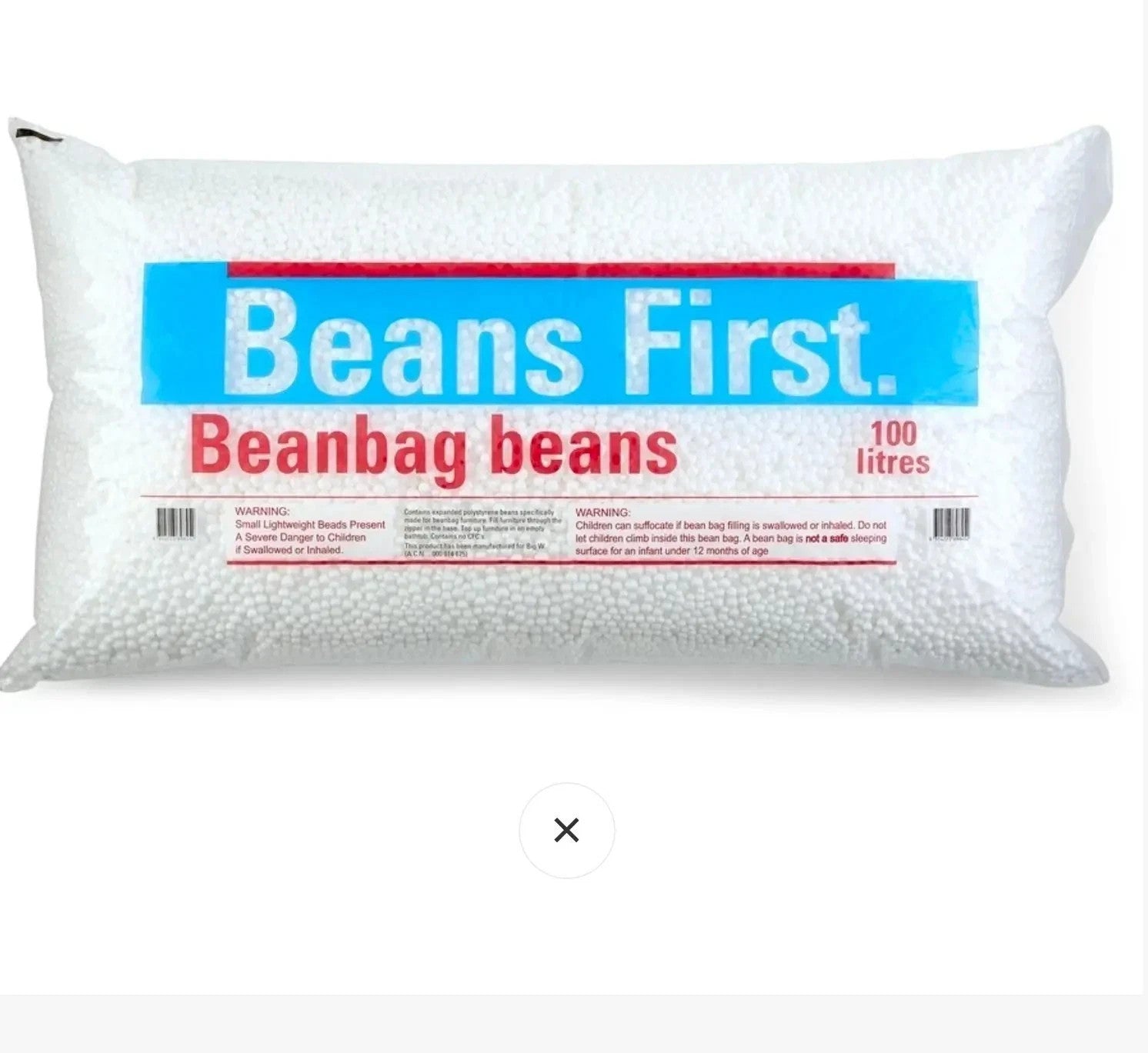 100L Bean Bag Refll Filler Lightweight Polystyrene Bean Bag Filling - Free Shipping