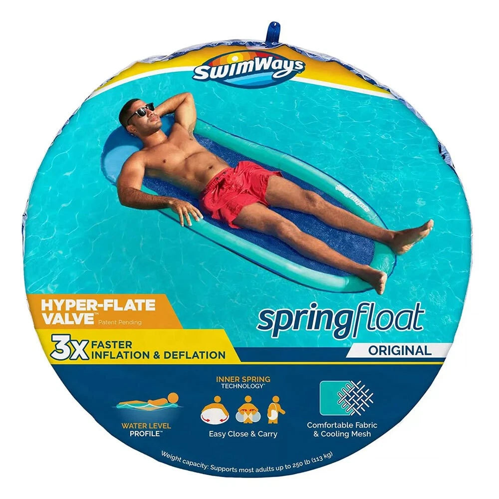 Swimways Water Float Solid Inflatable Beach/Swimming Pool Mat Mattress 173cm Floating Daybed