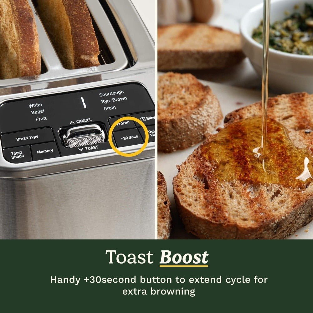 Cuisinart Smart Elite 2 Slice Digital Toaster Stainless Steel Kitchen Appliance