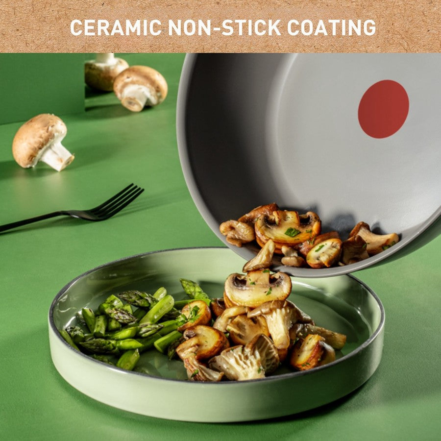 Tefal Ceramic 20cm Mini Frypan Induction Non-Stick Ceramic Frying Pan Fry Pan - Home Kitchen Appliances