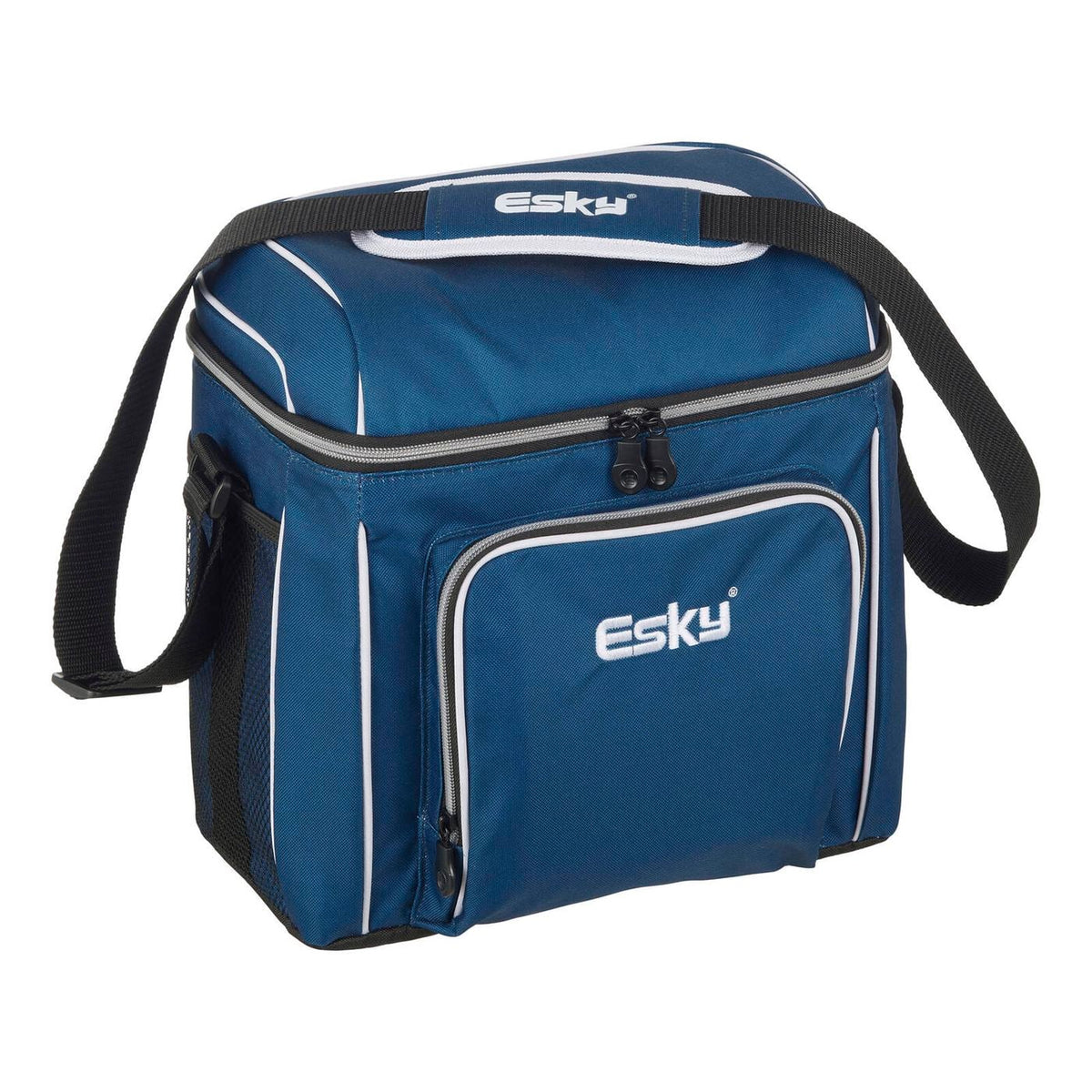 Esky 16 Can Blue Soft Cooler Bag - 14L Camping Hiking Drink Side Carry Bag