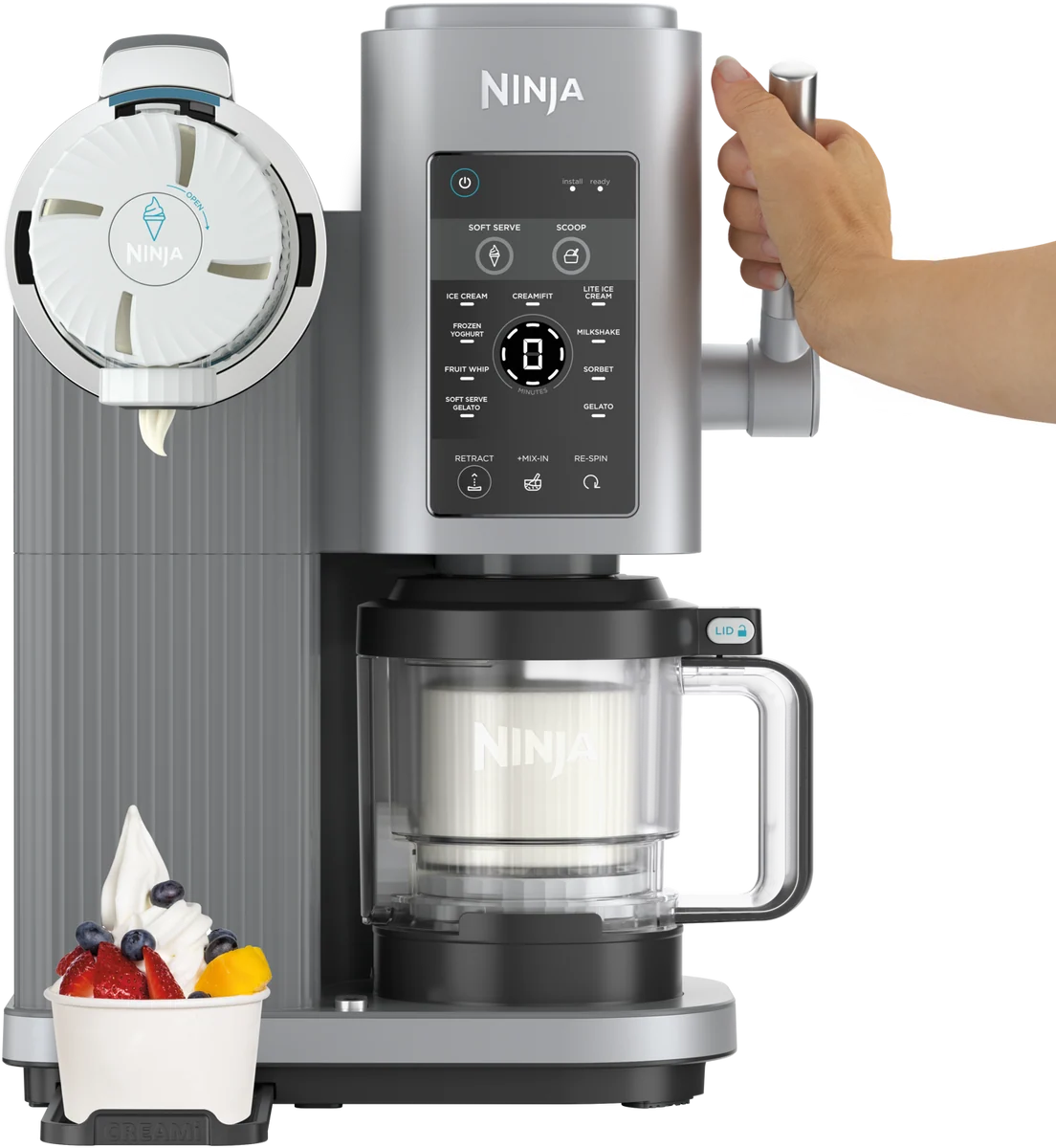 Ninja Electric Dessert Machine - Ninja Swirl By Creami, 13 Programs, Soft Serve Yoghurt