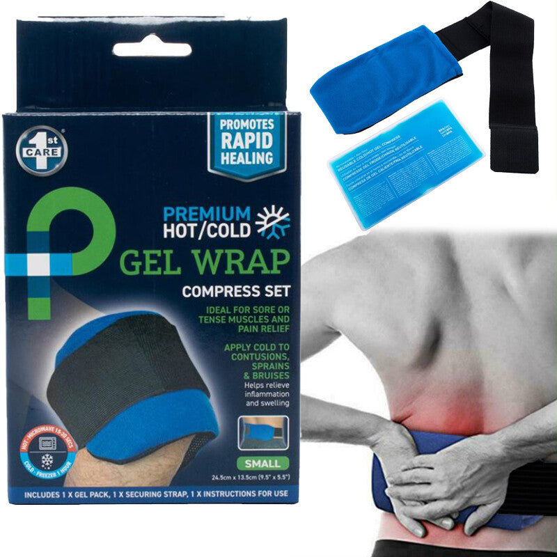 Microwaveable Hot Cold Cool Gel Wrap, Cooling Gel Wrap or Reuseable Hot Heat Therapy