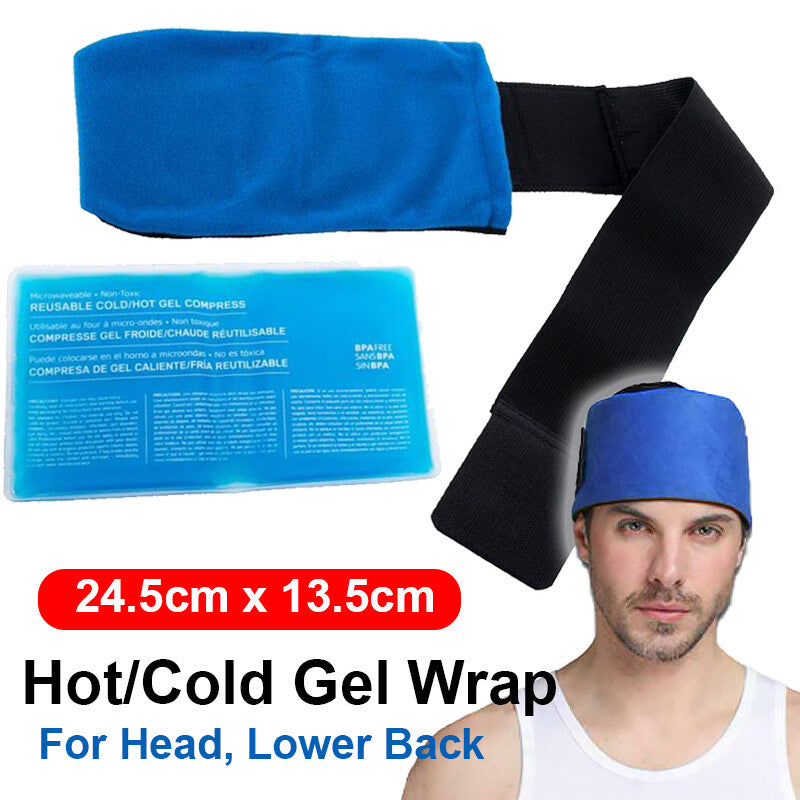 Microwaveable Hot Cold Cool Gel Wrap, Cooling Gel Wrap or Reuseable Hot Heat Therapy
