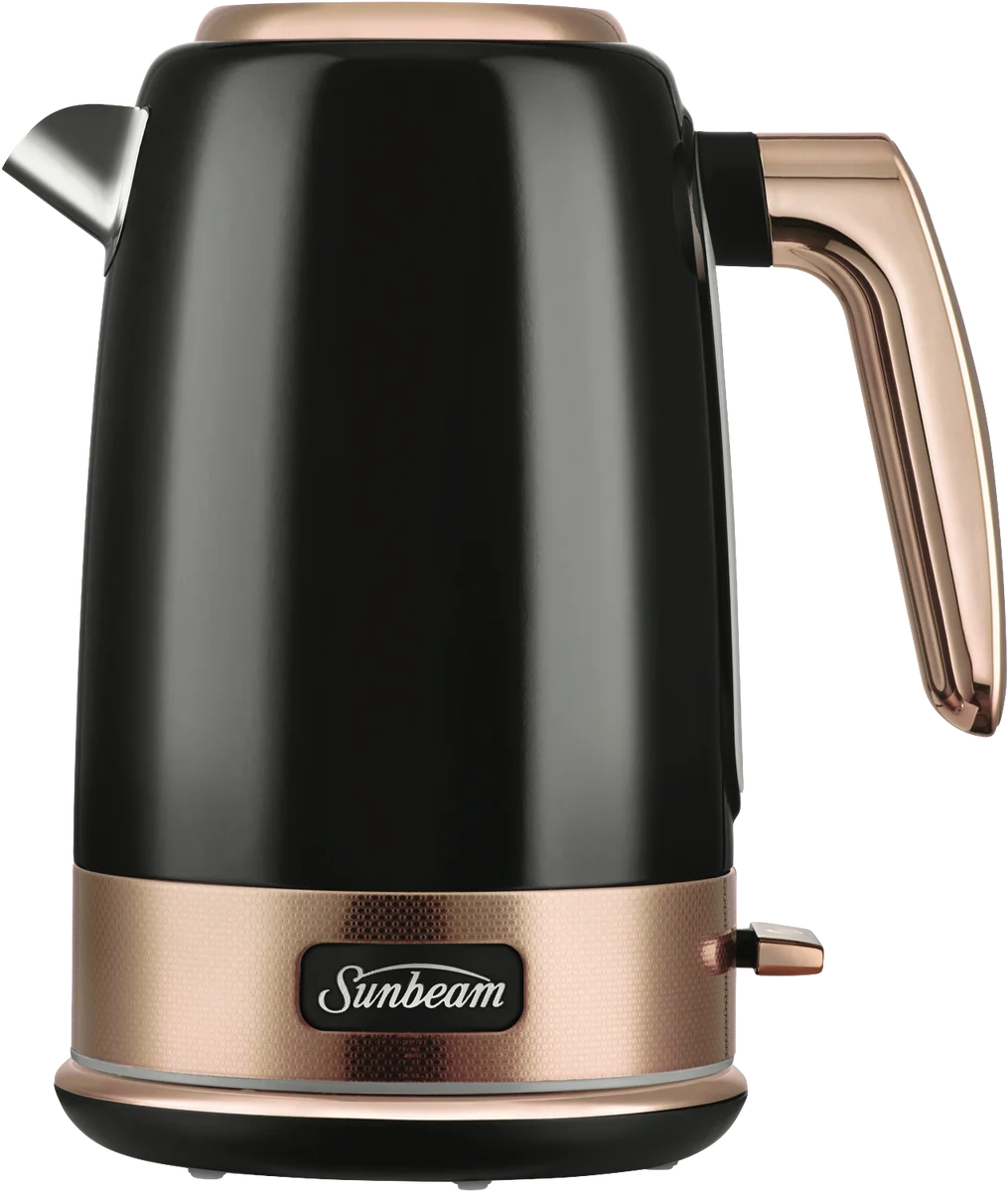 Sunbeam Cordless Kettle, 2400W 1.7L Hot Water Jug Kettle Black Bronze