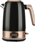 Sunbeam Cordless Kettle, 2400W 1.7L Hot Water Jug Kettle Black Bronze