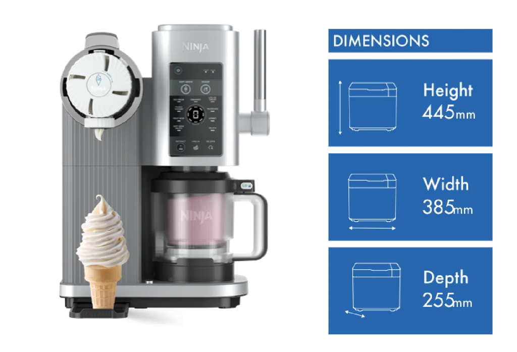 Ninja Electric Dessert Machine - Ninja Swirl By Creami, 13 Programs, Soft Serve Yoghurt