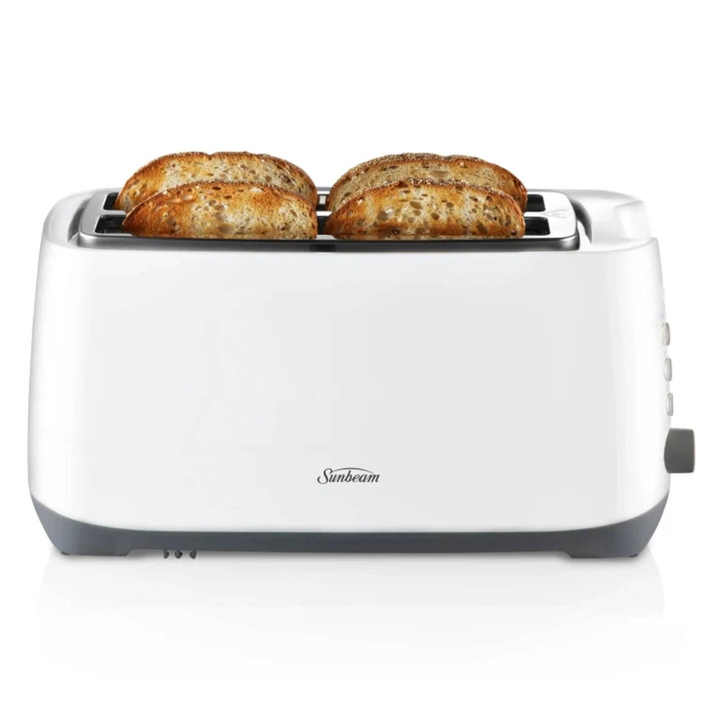Sunbeam 4 Slice Toaster, 7 Browning Setting, Electric Bread Toast Maker, Crumpet Muffin Toaster
