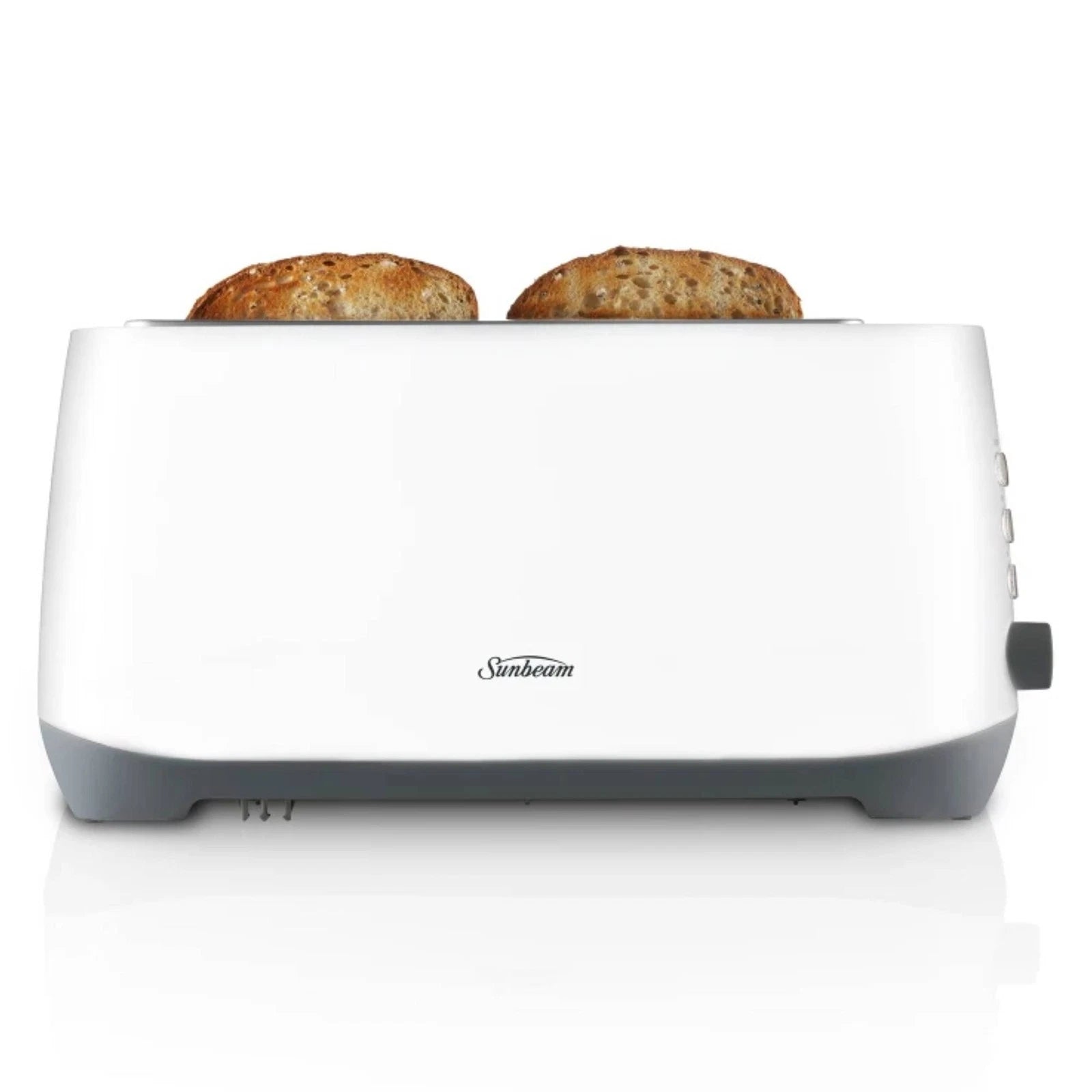 Sunbeam 4 Slice Toaster, 7 Browning Setting, Electric Bread Toast Maker, Crumpet Muffin Toaster